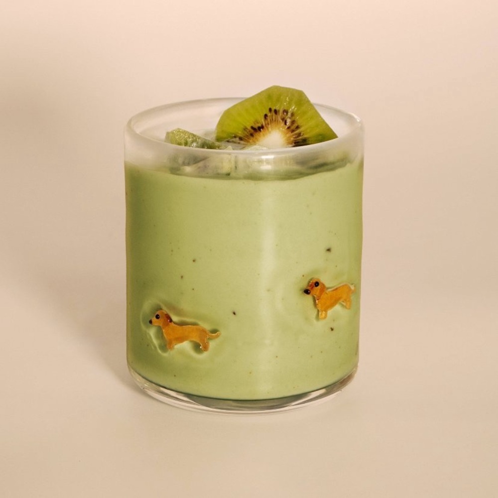 Madison Home Dachshund Icon Glass Coffee Cocktail Glass cup viral